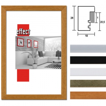 Holz-Bilderrahmen Figari mit Abstandsleiste als Maßanfertigung 