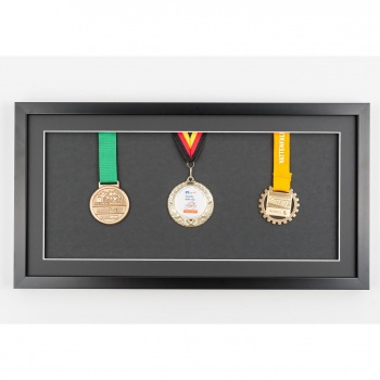 Medaillenrahmen 25x50 cm, schwarz 25x50 cm | schwarz | Normalglas