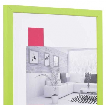 Holz-Bilderrahmen Top Cube 9x13 cm | grün | Normalglas