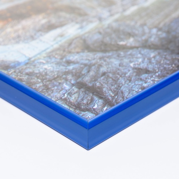 Kunststoff-Puzzlerahmen für 1000 Teile 49,3x68,5 cm | blau | Kunstglas (1,5 mm)