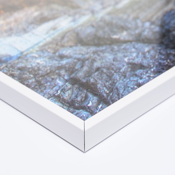 Kunststoff-Puzzlerahmen für 1000 Teile 49,3x68,5 cm | weiß | Kunstglas (1,5 mm)