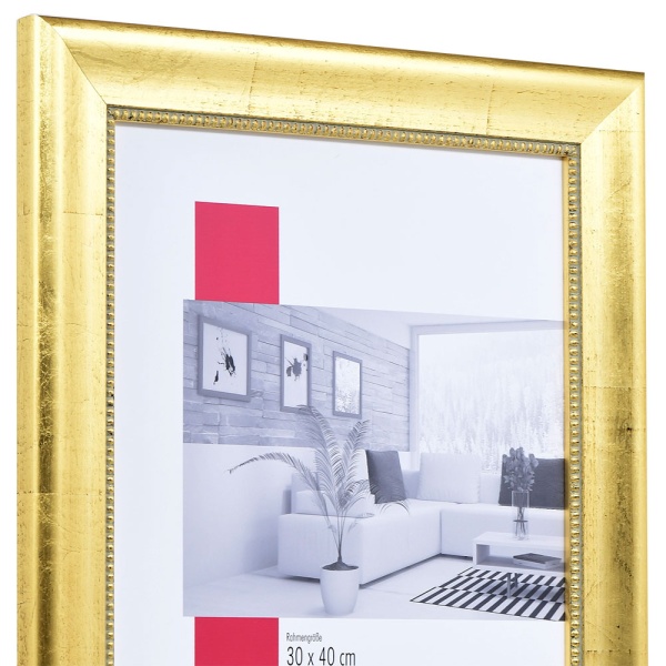Barockrahmen Profil 95 breit 25x60 cm | gold | True Color Super Clear entspiegelt